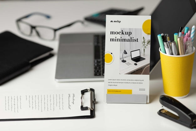 Free Table Display With Calendar Mockup In Real Life Psd