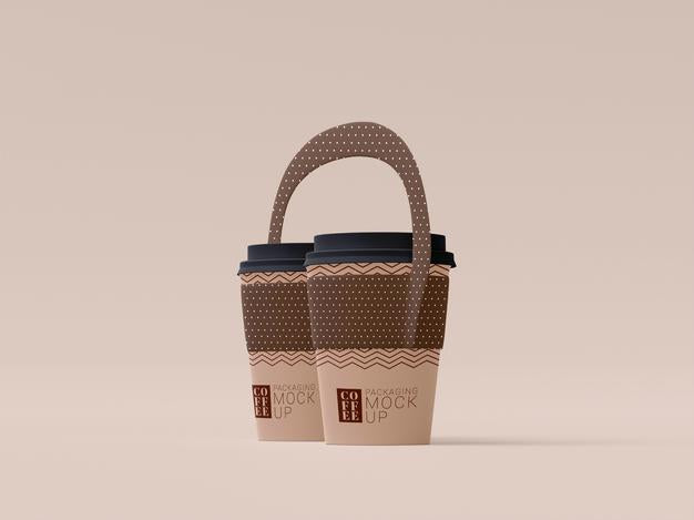 Free Take Away Disposable Coffee Cup Mockup Psd