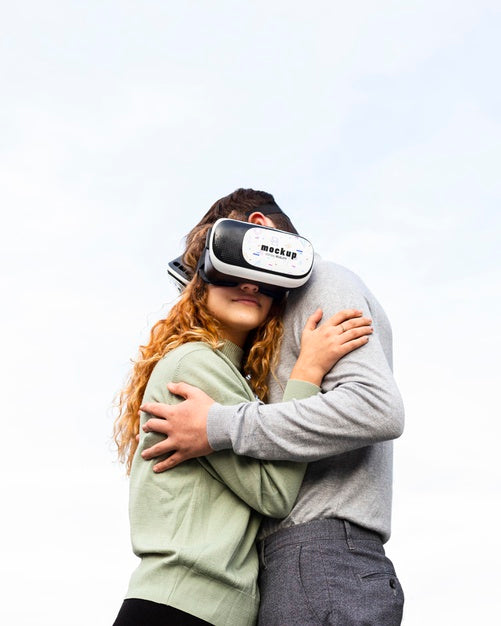 Free Technology Concept With Vr Glasses Mockup Psd