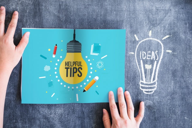 Free Tips Concept With Paper Folded In Middle Psd