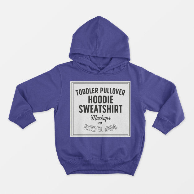 Free Toddler Pullover Hoodie Sweatshirt Mockup 04 Psd