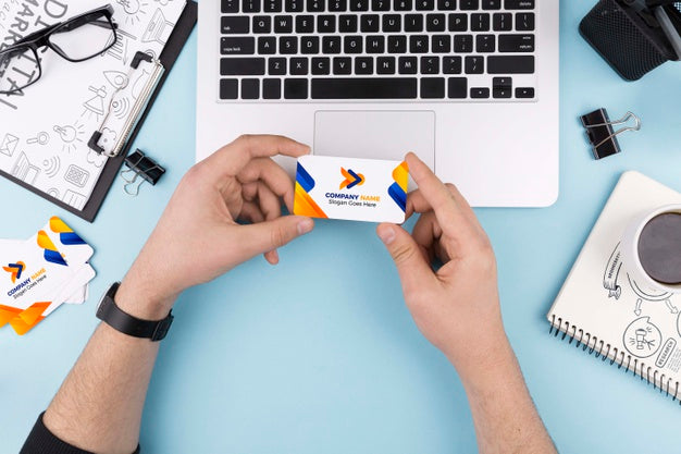 Free Top View Digital Marketing Mockup Psd