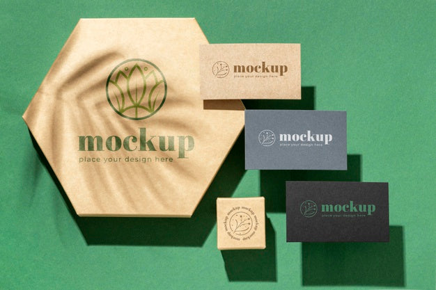 Free Top View Of Paper Stationery Psd