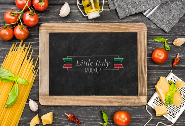 Free Top View Tomatoes And Pasta Assortment Psd