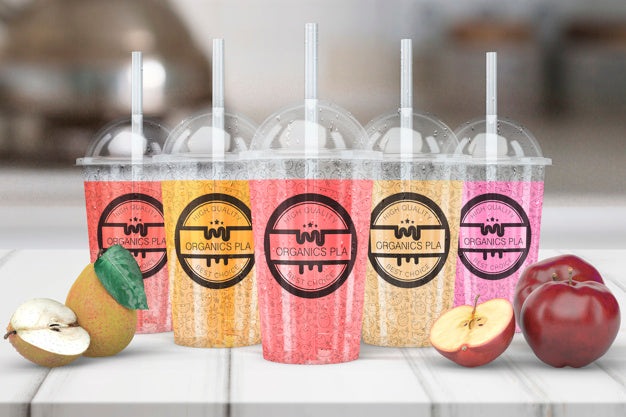 Free Transparent Smoothie Glass Mockup Psd