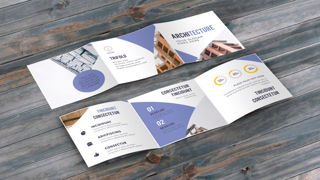 Free Trifold Business Brochure Mockup Psd