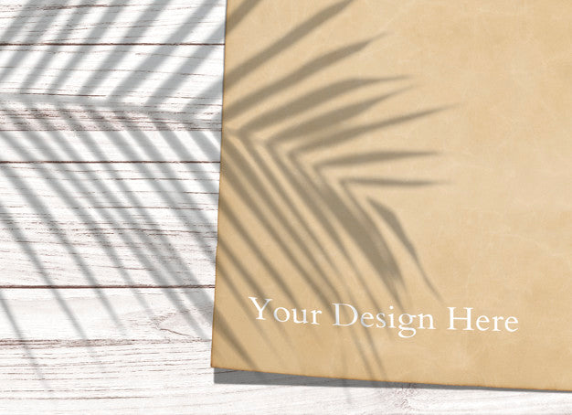 Free Tropical Vintage Paper Mockup Psd