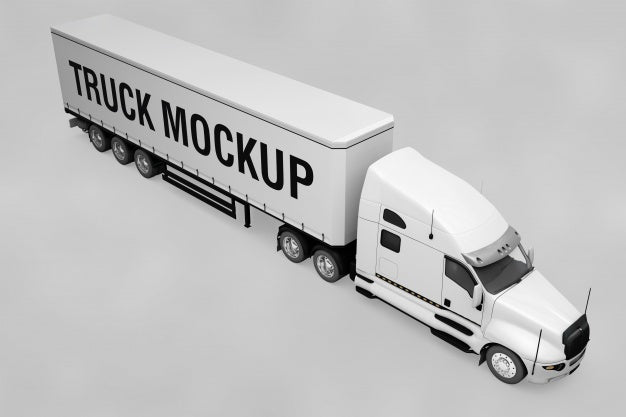 Free Truck Mockup Psd