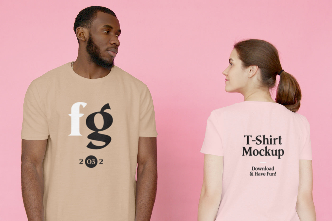 Free Two T-Shirt’S Mockup