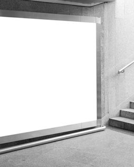 Free Underground Horizontal Billboard Mockup