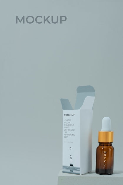 Free Unfolded Cosmetic Box Mockup Psd