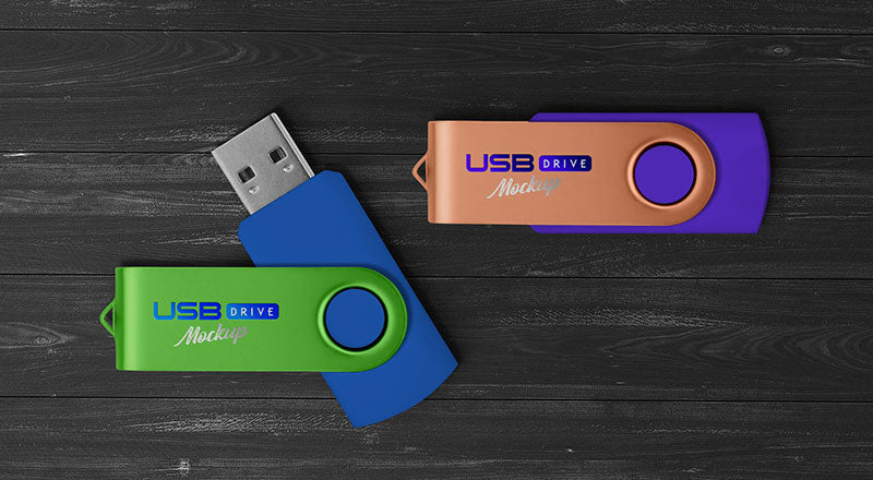 Free Usb Flash / Pen Drive Mockup Psd