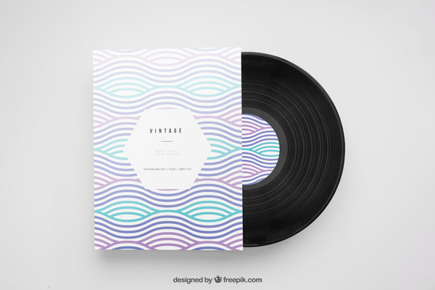 Free Vinyl Mockup And Flyer Psd
