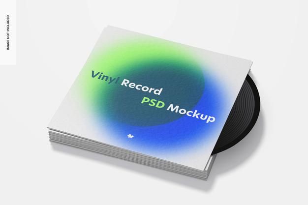 Vinyl Record PSD MockUp