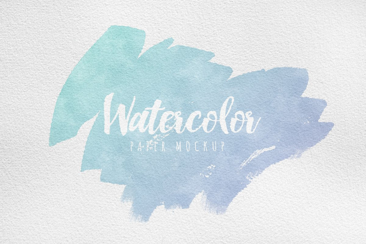 Free Watercolor Paper Mockup