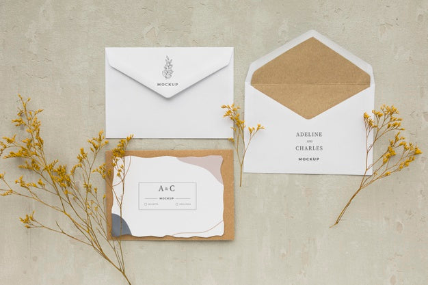 Free Wedding Assortment Mock-Up Psd