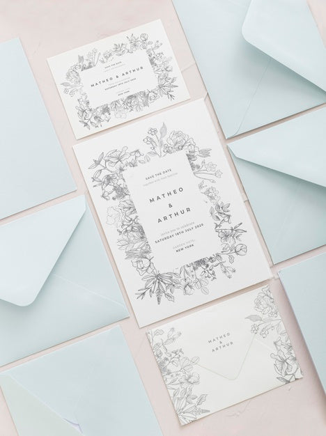 Free Wedding Invitation Decoration Psd