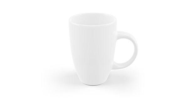 Free White Ceramic Mug Mockup Isolated Psd