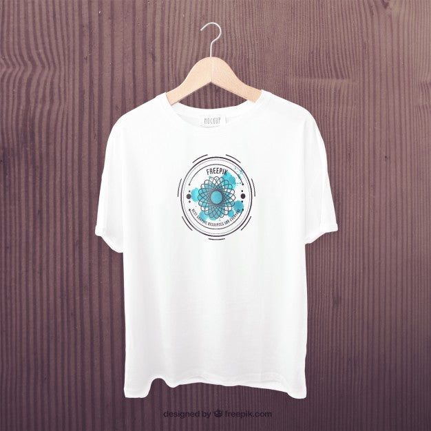 Free White Empty T-Shirt Mockup