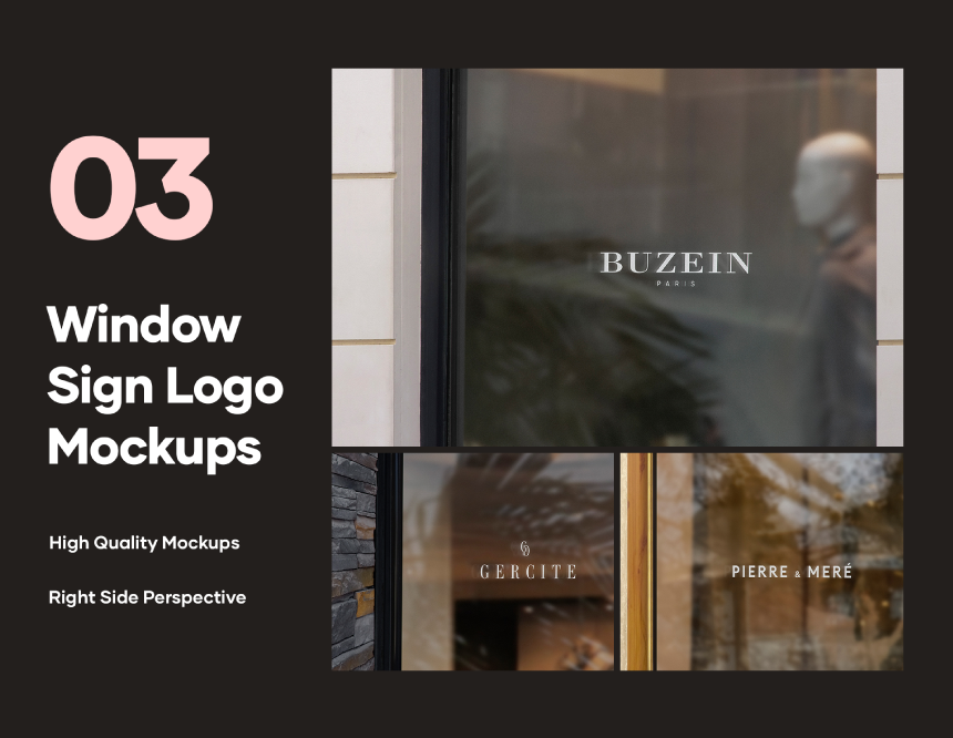 Free Window Logo Mockups