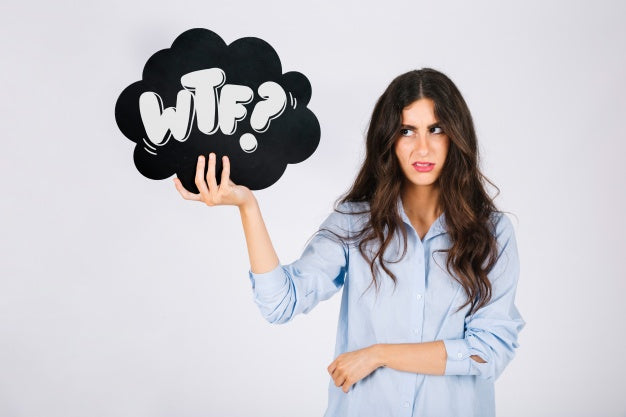 Free Woman Holding Speech Bubble Slate Psd