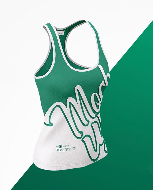 Free Women’S Sports Tank Top Mockup Set