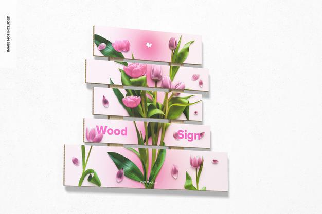 Free Wood Sign Mockup Psd