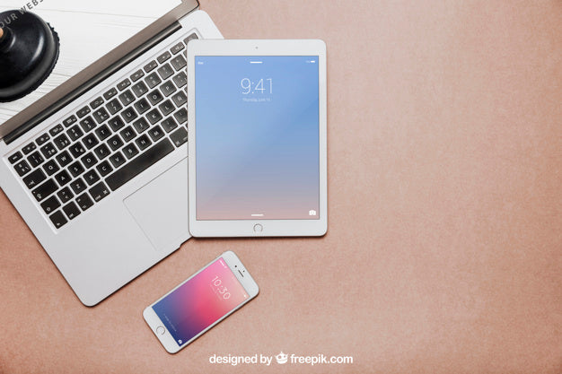 Free Workspace Composition With Copyspace Psd