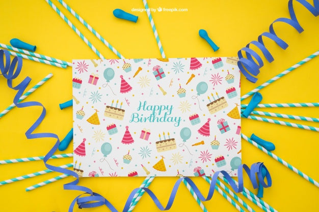 Free Yellow Celebration Decoration Psd