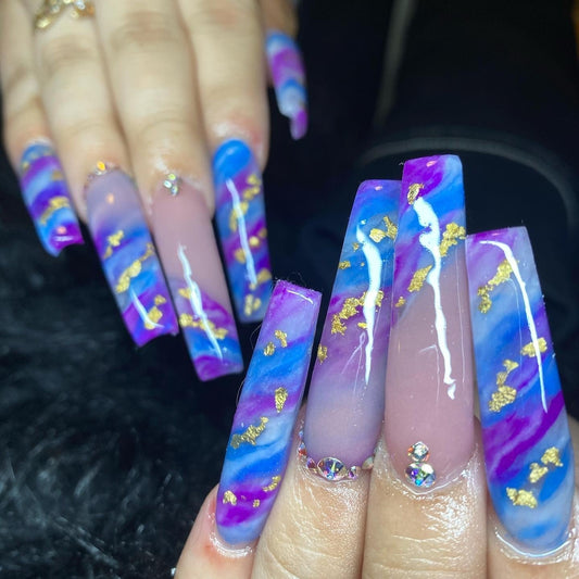 13 Purple and Blue Nail Ideas for Your Next Set