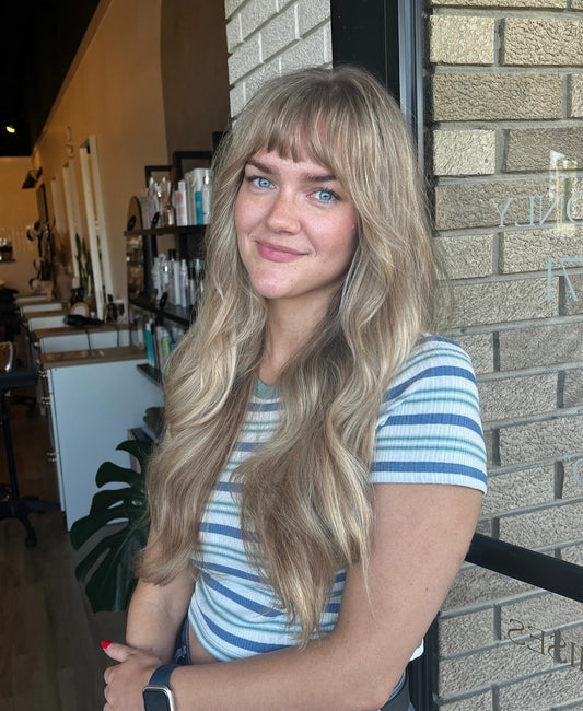 13 Chic Long Layered Hairstyles with Bangs
