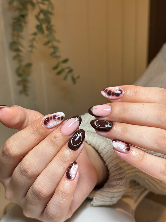 18 Browning Nail Ideas with Subtle Statement Details