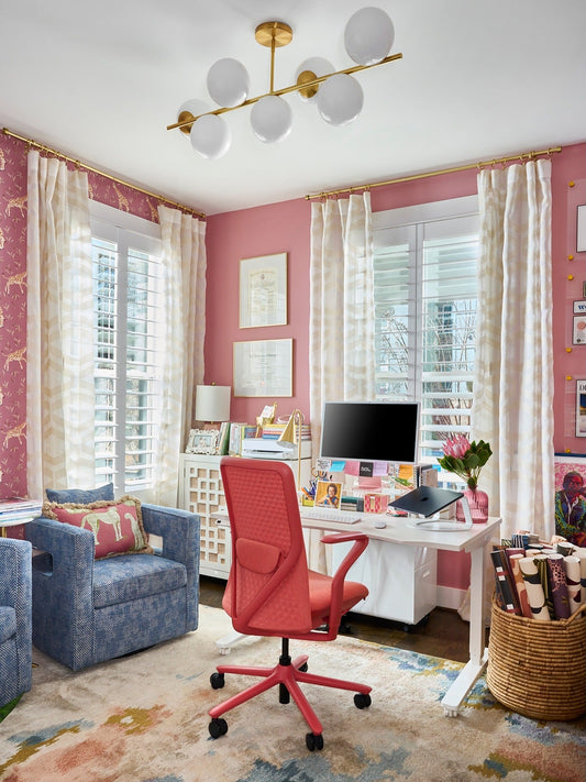 13 Classy Pink and Gold Office Ideas