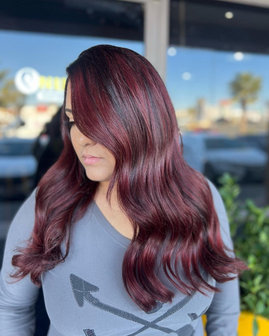 13 Gorgeous Burgundy Balayage Hair Color Styles