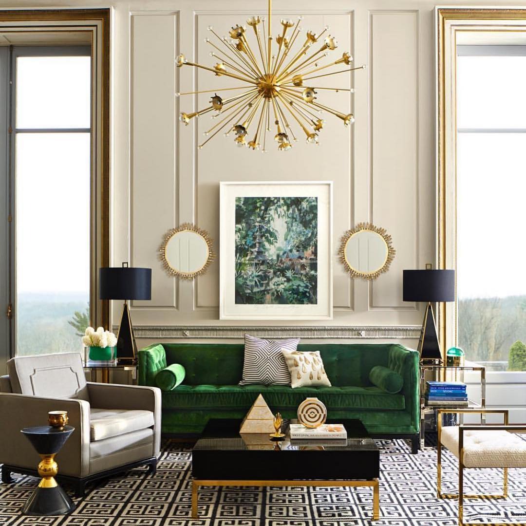 13 Affordable Emerald Green and Gold Living Room Ideas 2026 ...