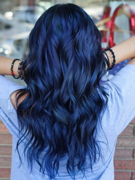 14 Midnight Blue Hair Color Looks