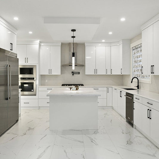 13 White Kitchen Floor Ideas With Modern Style