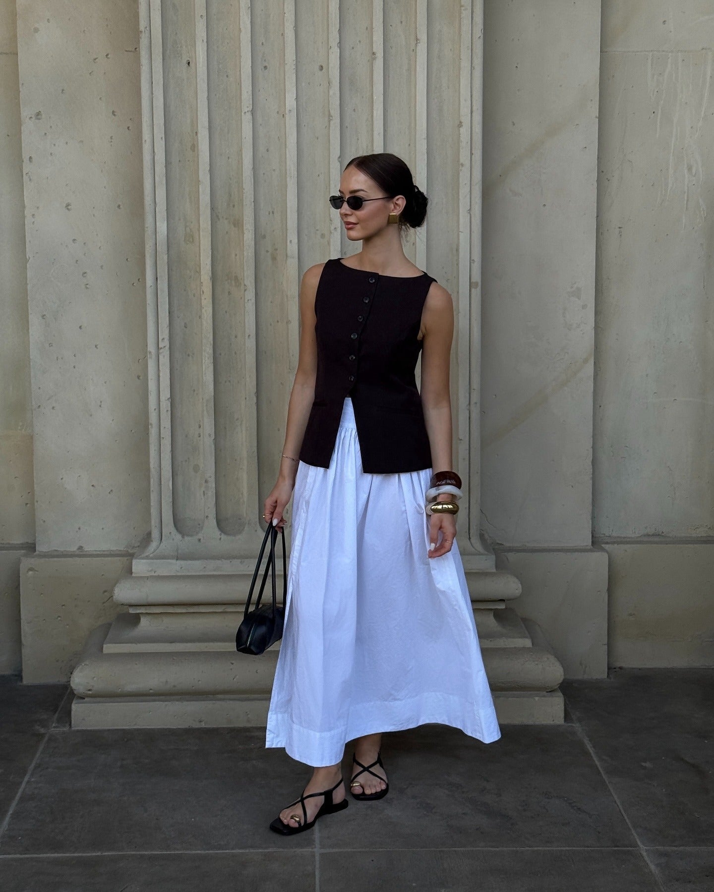 going out dresses for women Midi Dress With Diamante Zip Detail Black Christmas Outfit Dupatta:None Sweet 16 Birthday Dinner dresses-maxi‎