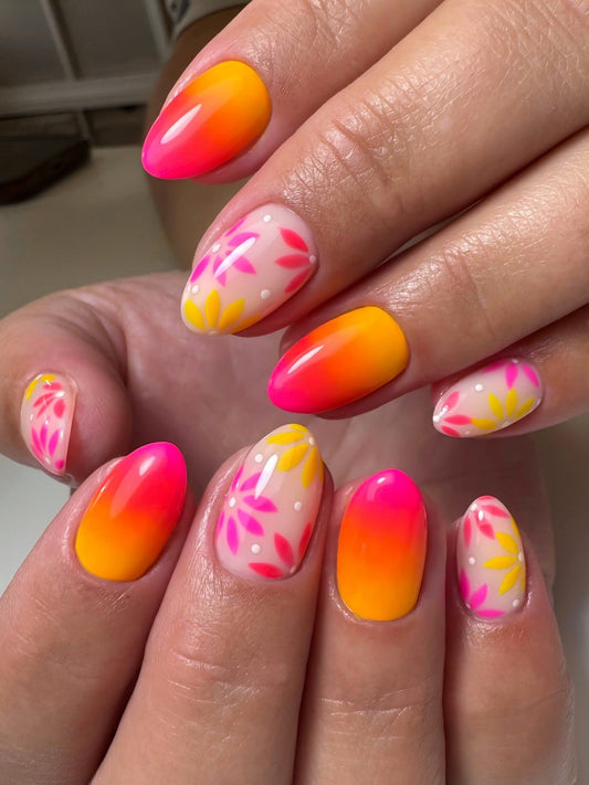 15 Coral Color Nail Ideas for Happy Nails