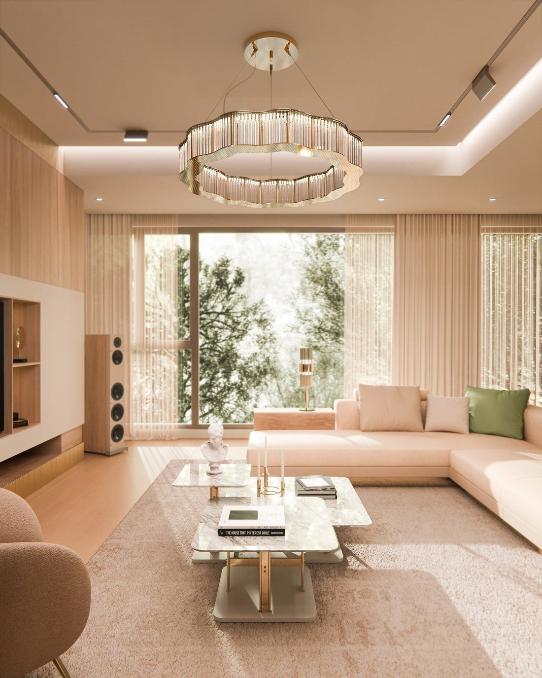 15 Living Room Chandelier Ideas That Feel Luxe