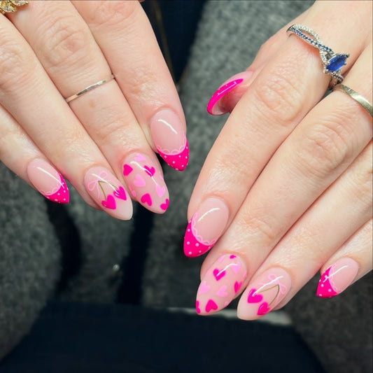 15 Adorable Pink Valentine Nail Ideas