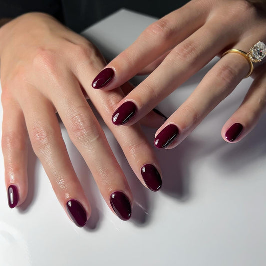 16 Classy Wine Color Nail Ideas