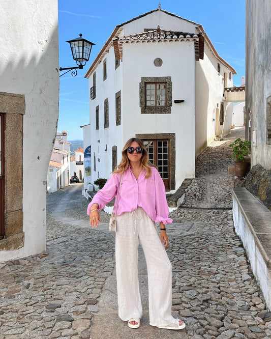 15 Classy Outfits with Linen Pants