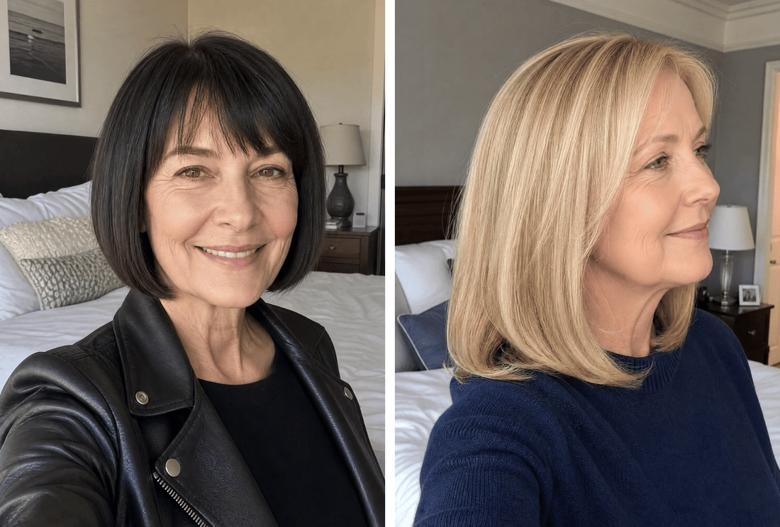 25+ Trendy Straight Hairstyles for Women Over 60