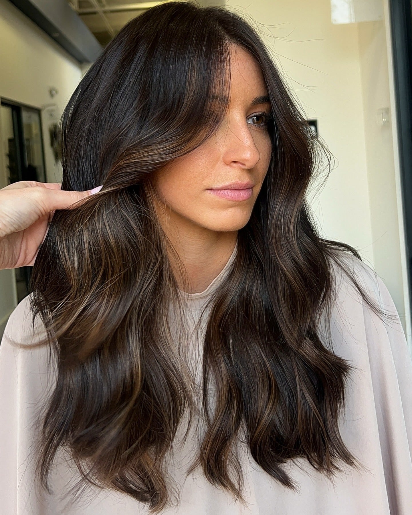 Brown Video Examples 13 Dark Brown Hair with Highlights Examples for Natural Brightness ...