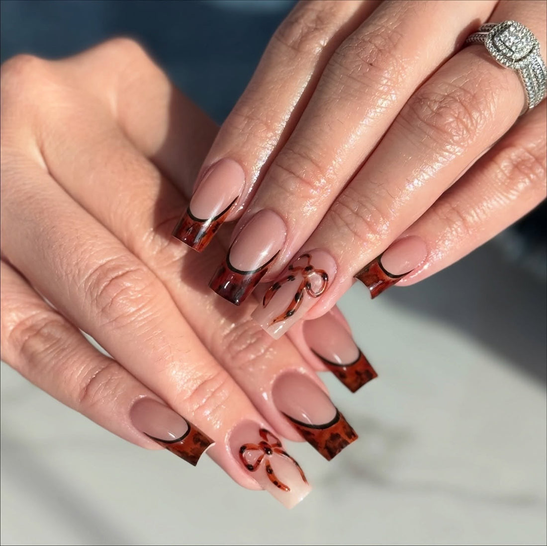 15 Cozy Fall French Tip Nail Ideas