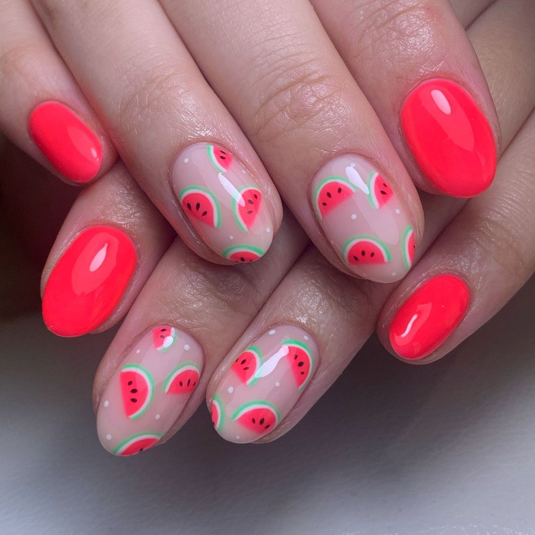 18 Sweet Watermelon Nail Ideas