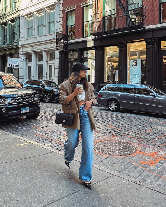 13 Classy Outfits with Wide Leg Jeans