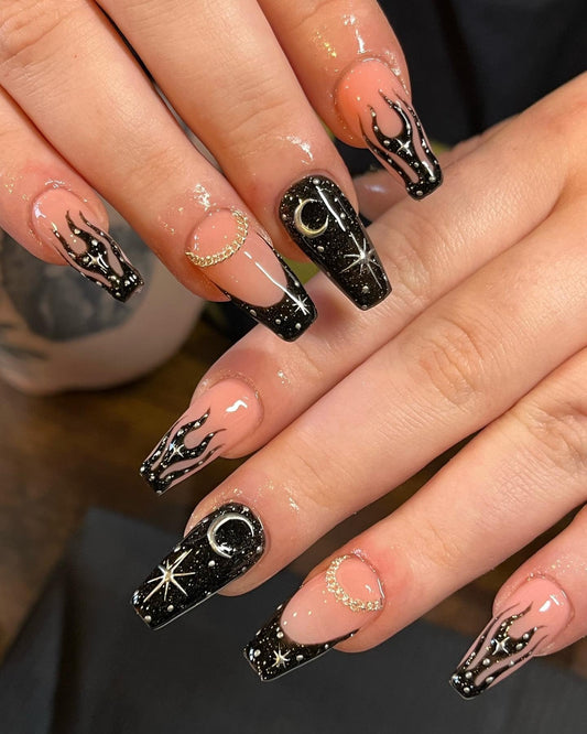 13 Black Glitter Nail Ideas That Feel Fresh 2026