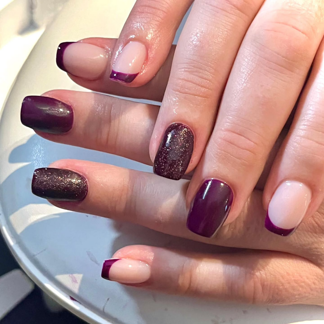 15 Dark Purple Nail Ideas with High-Gloss Impact